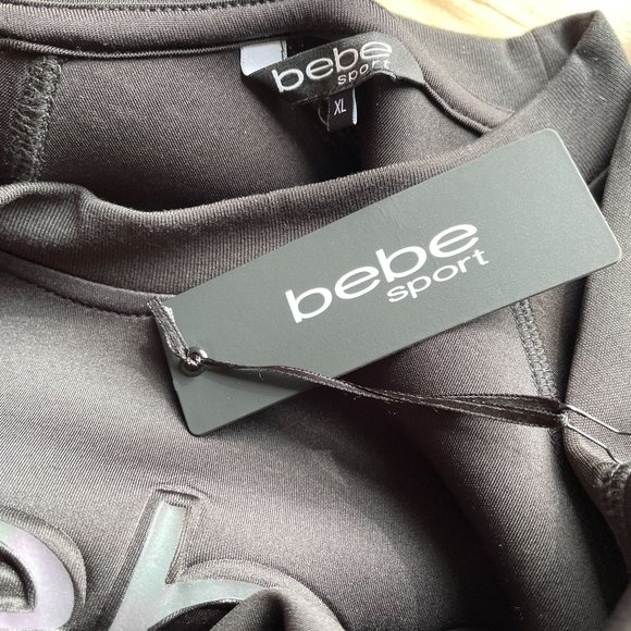 Bebe Long Sleeve Logo Crewneck  Sweatshirt XL NWT - Picture 7 of 9